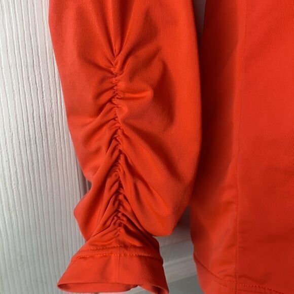 Sunice Orange Ruched Long Sleeves Pullover - Picture 3 of 9